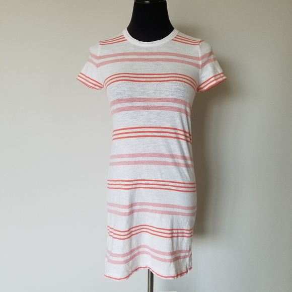Lou and Grey Pastel Striped T-shirt Dress XS - Picture 5 of 5